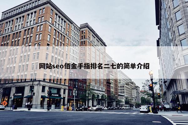网站seo佰金手指排名二七的简单介绍