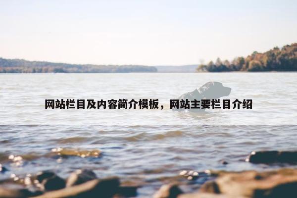 网站栏目及内容简介模板，网站主要栏目介绍
