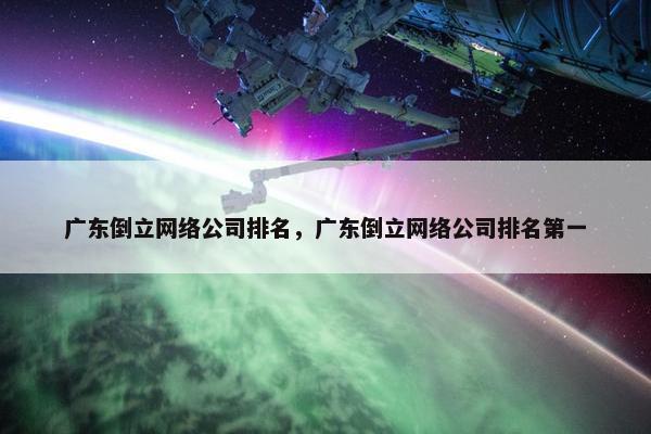 广东倒立网络公司排名，广东倒立网络公司排名第一