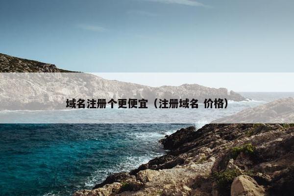 域名注册个更便宜（注册域名 价格）