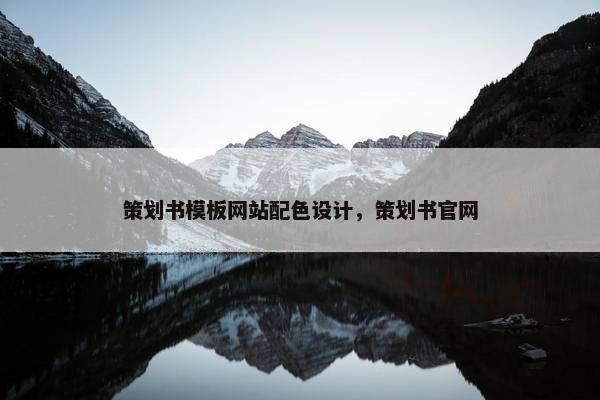策划书模板网站配色设计，策划书官网