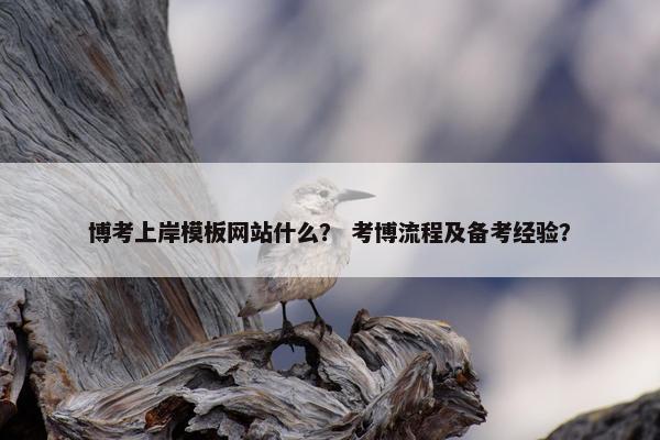 博考上岸模板网站什么？ 考博流程及备考经验？