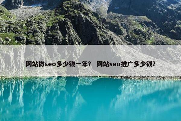 网站做seo多少钱一年？ 网站seo推广多少钱？