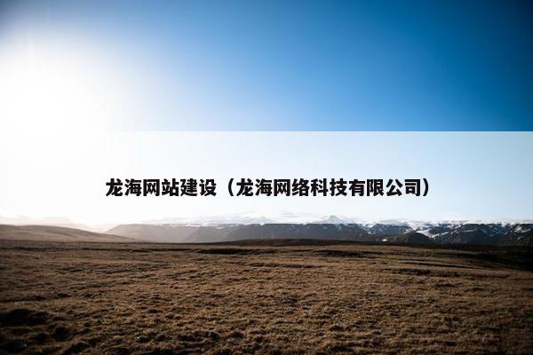 龙海网站建设（龙海网络科技有限公司）