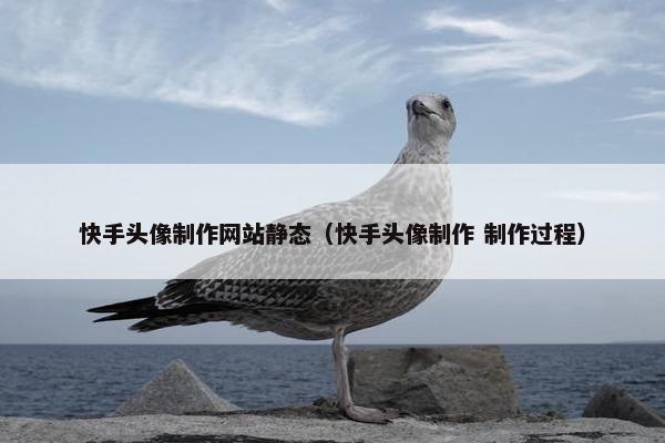 快手头像制作网站静态（快手头像制作 制作过程）