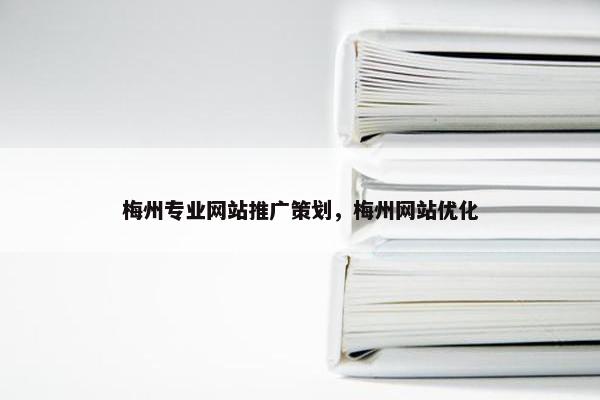 梅州专业网站推广策划，梅州网站优化