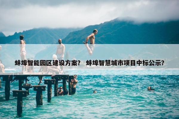 蚌埠智能园区建设方案？ 蚌埠智慧城市项目中标公示？