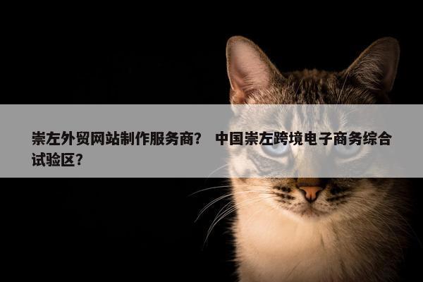 崇左外贸网站制作服务商？ 中国崇左跨境电子商务综合试验区？