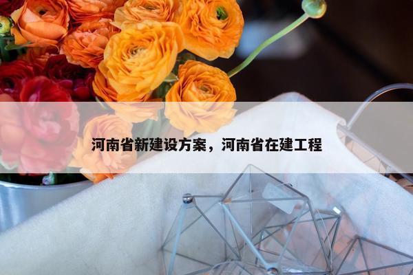 河南省新建设方案，河南省在建工程