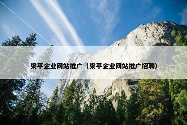 梁平企业网站推广（梁平企业网站推广招聘）