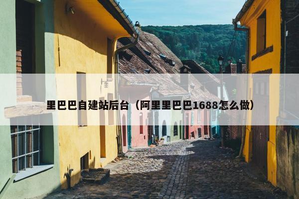 里巴巴自建站后台（阿里里巴巴1688怎么做）