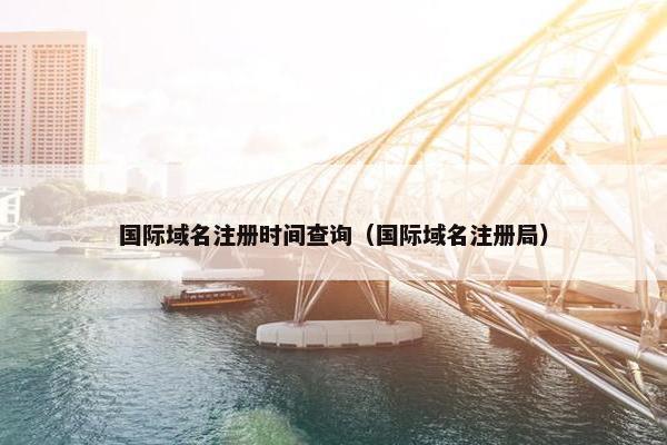 国际域名注册时间查询（国际域名注册局）
