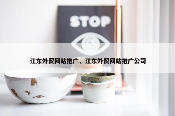 江东外贸网站推广，江东外贸网站推广公司