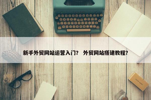 新手外贸网站运营入门？ 外贸网站搭建教程？