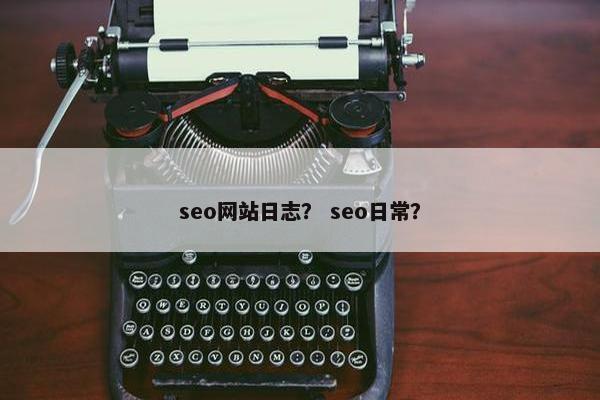 seo网站日志？ seo日常？