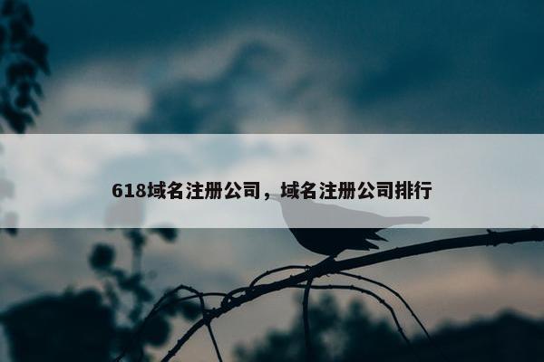 618域名注册公司，域名注册公司排行