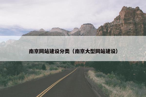 南京网站建设分类（南京大型网站建设）