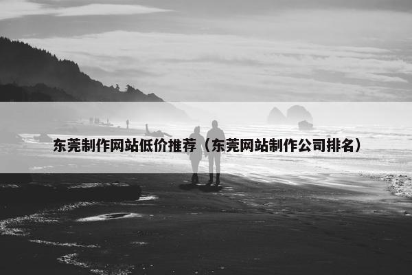 东莞制作网站低价推荐（东莞网站制作公司排名）