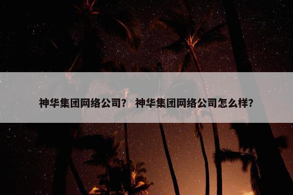 神华集团网络公司？ 神华集团网络公司怎么样？