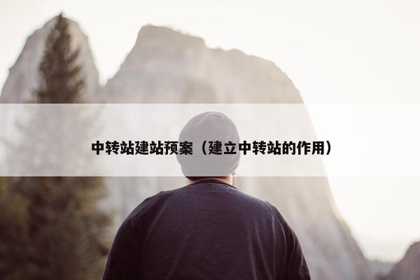 中转站建站预案（建立中转站的作用）