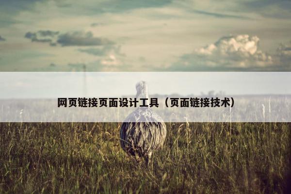 网页链接页面设计工具（页面链接技术）