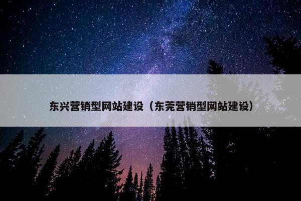 东兴营销型网站建设（东莞营销型网站建设）