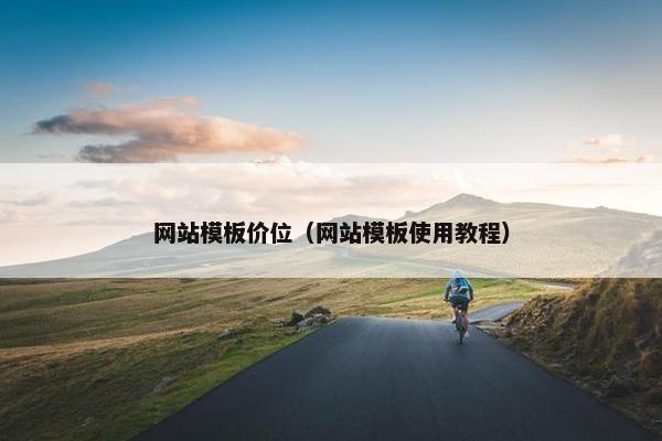 网站模板价位（网站模板使用教程）