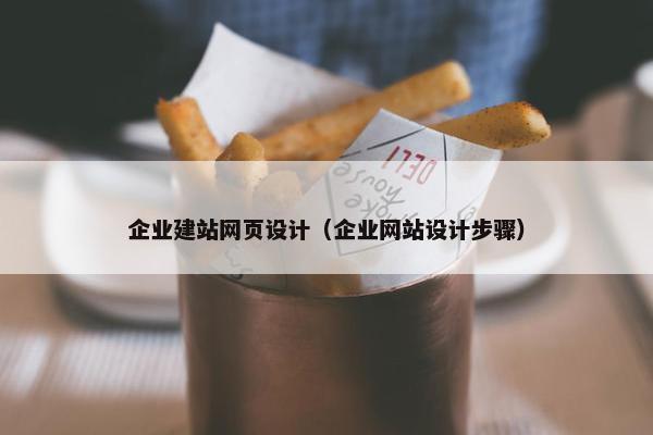 企业建站网页设计（企业网站设计步骤）