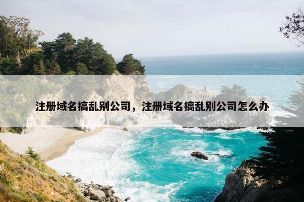 注册域名搞乱别公司，注册域名搞乱别公司怎么办