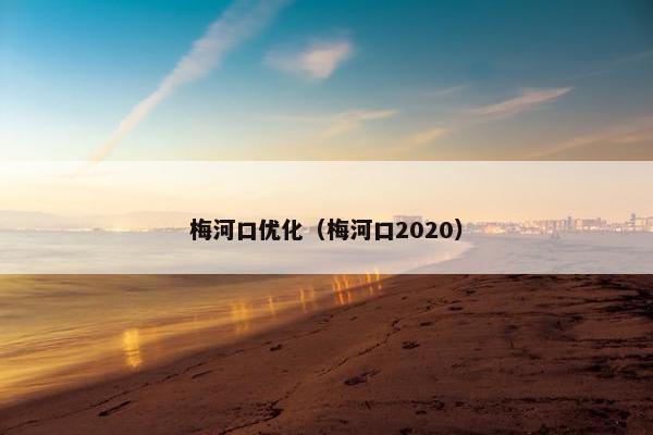 梅河口优化（梅河口2020）