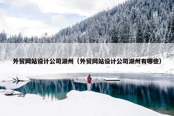 外贸网站设计公司湖州（外贸网站设计公司湖州有哪些）