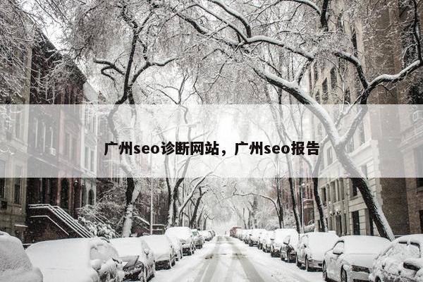 广州seo诊断网站，广州seo报告
