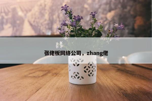 张佬板网络公司，zhang佬