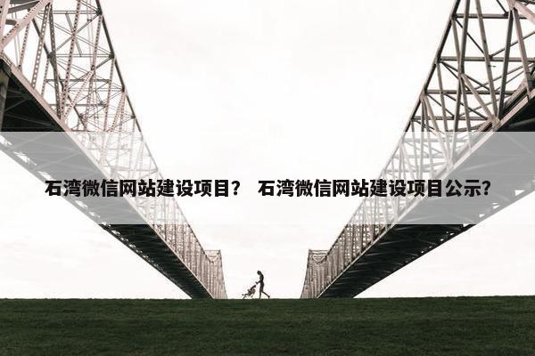石湾微信网站建设项目？ 石湾微信网站建设项目公示？