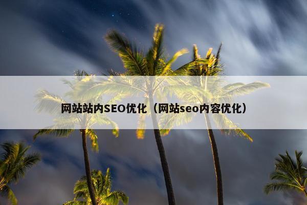 网站站内SEO优化（网站seo内容优化）