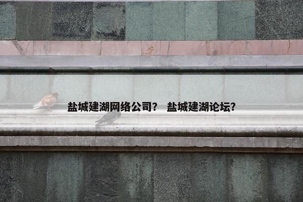 盐城建湖网络公司？ 盐城建湖论坛？