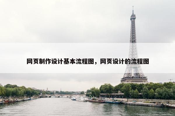 网页制作设计基本流程图，网页设计的流程图