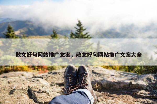 散文好句网站推广文案，散文好句网站推广文案大全