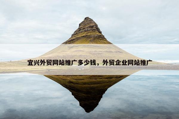 宜兴外贸网站推广多少钱，外贸企业网站推广