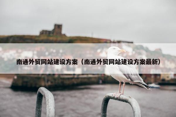 南通外贸网站建设方案（南通外贸网站建设方案最新）