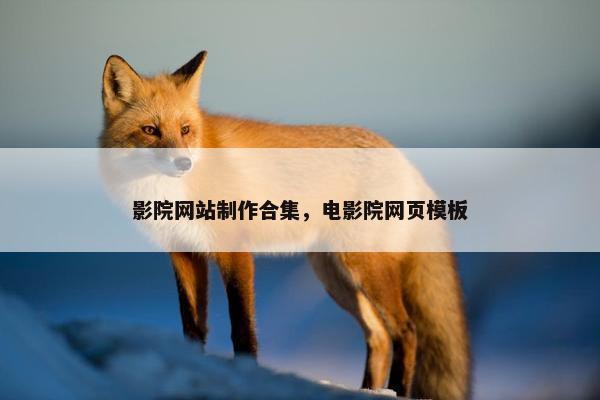 影院网站制作合集，电影院网页模板