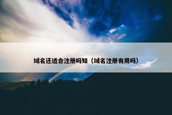 域名还适合注册吗知（域名注册有用吗）