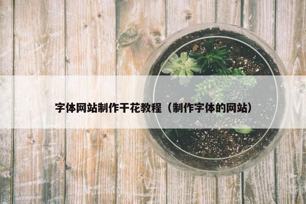字体网站制作干花教程（制作字体的网站）