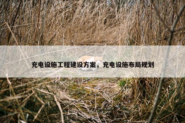 充电设施工程建设方案，充电设施布局规划