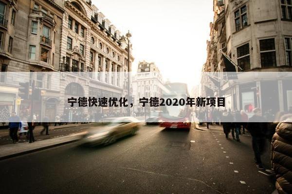 宁德快速优化，宁德2020年新项目