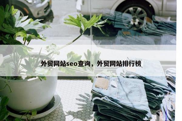 外贸网站seo查询，外贸网站排行榜