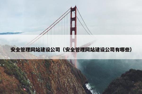 安全管理网站建设公司（安全管理网站建设公司有哪些）