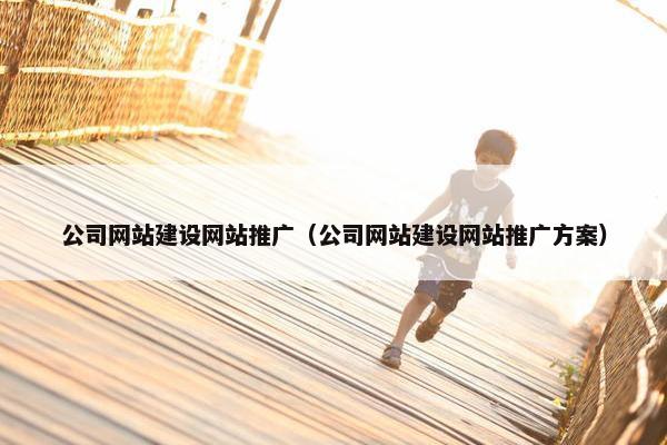 公司网站建设网站推广（公司网站建设网站推广方案）