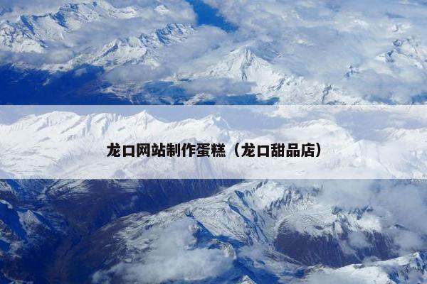 龙口网站制作蛋糕（龙口甜品店）