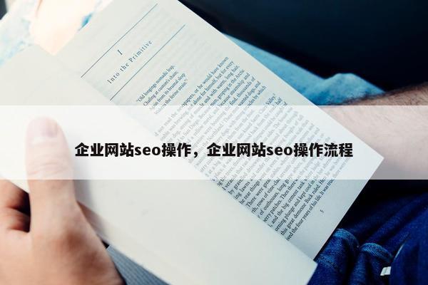 企业网站seo操作，企业网站seo操作流程